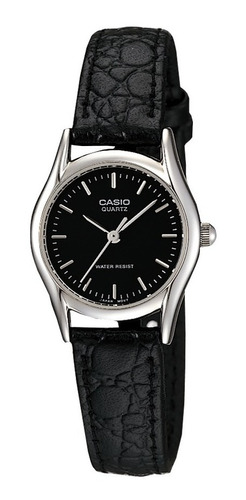 Reloj Casio Ltp-1094e-1ardf En Cuero Para Mujer