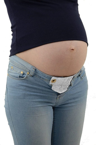 Extensor Pantalon Embarazada Boton Cintura Elastica Materna