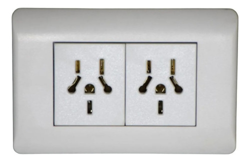 Enchufe Tomacorriente Electricas Doble Pared Richi Pack X10