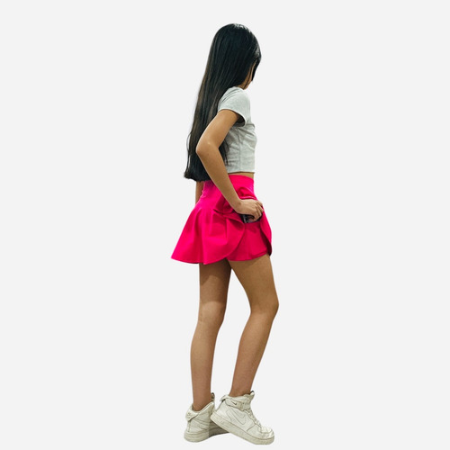 Falda Short Deportiva Para Niña De Licra Moda Casual Tenis