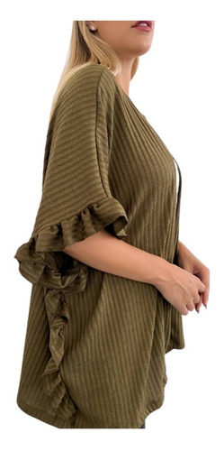 Imagen 4 de 8 de Saco Mujer Jorgelina Arza Modelo Amapola De Lanilla Morley