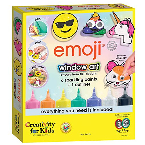 Creativity For Kids Emoji Window Paintcrea Tu Propio Kit De 