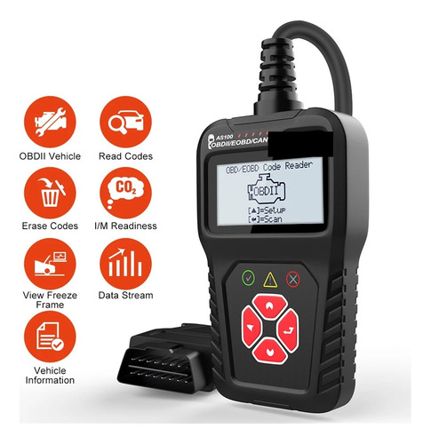 Lector De Códigos De Motor As100 Obd2 Escáner Obd 2