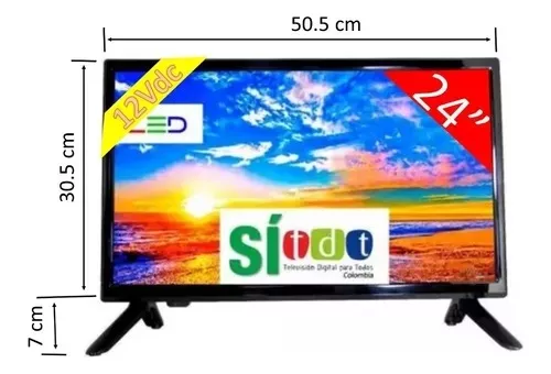 Televisor 12v, Monitor, 19 Pulgadas, Full Hd, Tdt, 12v o 110v