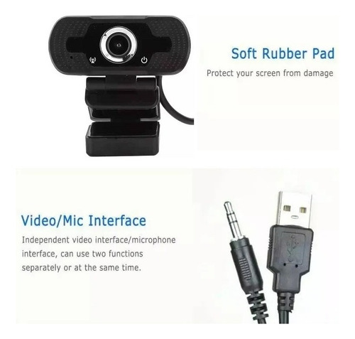 Camara Webcam Usb Con Micrófono Teletrabajo Videoconferencia