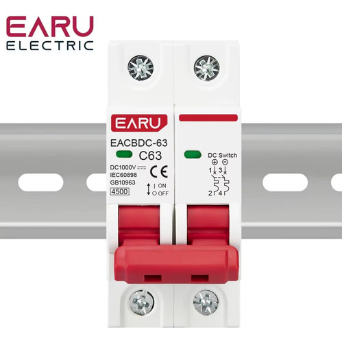 Interruptor Termomagnético Dc 1000v Solar Fotovoltaico 20 A
