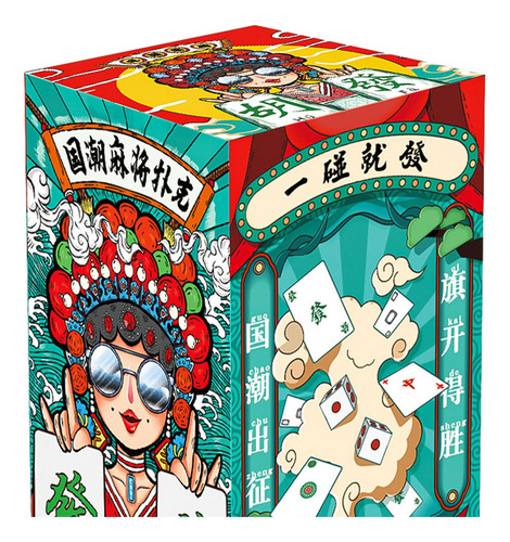 Jongg Juego De Cartas De Viaje 144 Cartas/juego Estilo B