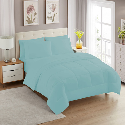 Juego De Edredón Tamaño King Con Sábanas, Ropa De Cama De 7