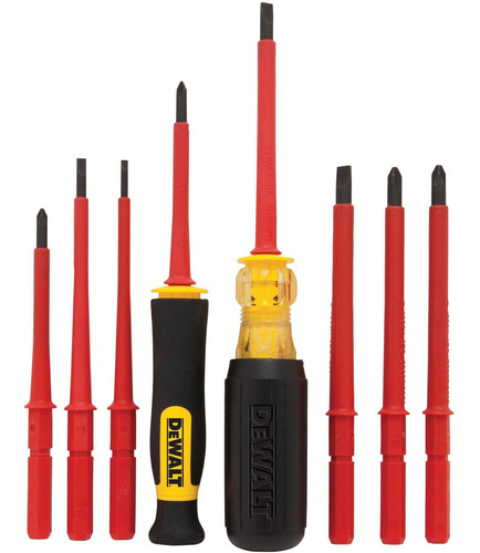 Imagen 3 de 7 de Juego Desarmadores Aislados 10 Piezas 1000 Volts Dewalt