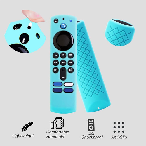 Funda Control Para Amazon Fire Tv Stick 4k Alexa Case Turquesa