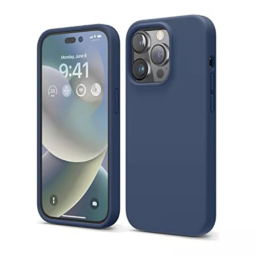 elago Compatible con iPhone 14 Pro Max, funda de silicona líquida, funda  protectora de cuerpo completo, a prueba de golpes, funda delgada para