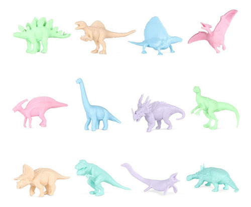 Conjuntos De Coloridos Adornos De Simulación De Dinosaurios