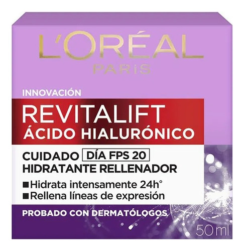 Crema Antiarrugas L'oreal Revitalift Con Ácido Hialuronico