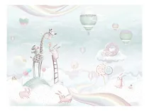 Comprar Papel Parede Vinilico Lavável Infantil Quarto Céu Encantado