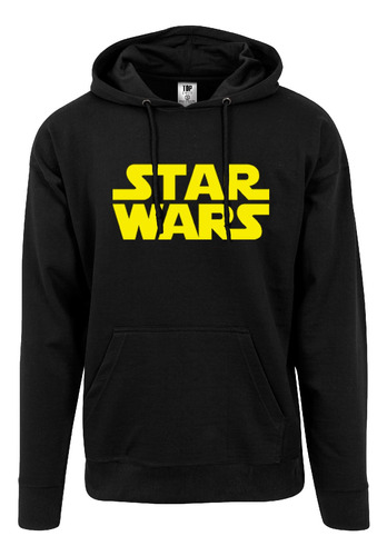 Buzo Hoodie Star Wars Logo Estampado Peliculas Series Geek