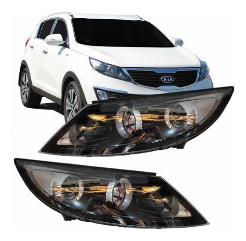 Farol Kia Sportage 2011 2012 2013 2014 Sem Led