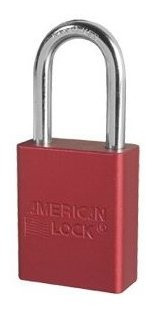 Bloqueo Estadounidense A1106red1key Candado Con Llave, De Al