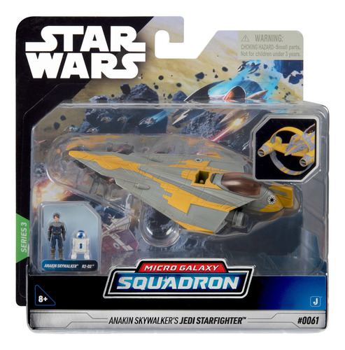 Caza Jedi Anakin Skywalker Jazwares 12,7 Cm Con Accesorios