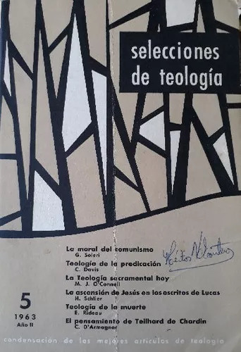 Revista Semestral: Selecciones De Teología Nº5