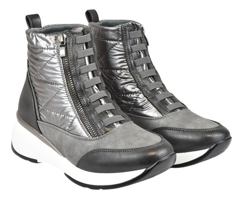Zapatillas Bota De Mujer Pre Ski Acordonada Con Cierre