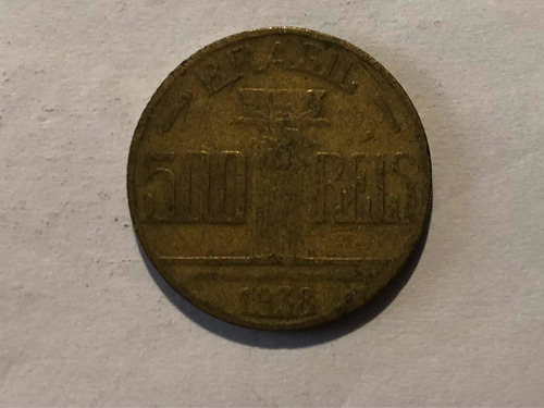 Moeda 500 Reis 1938 Regente Feijó - Leia A Descrição (Usado)
