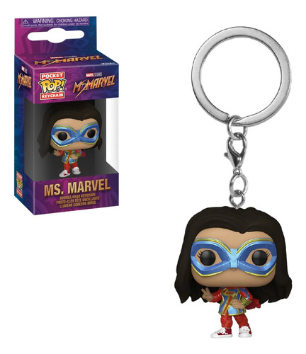 Funko Keychain Marvel Ms. Marvel Coleccionable 4 Cm