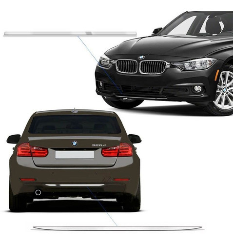 Kit Frisos Do Para-choque Bmw 320 328 2014/2015 Cromado