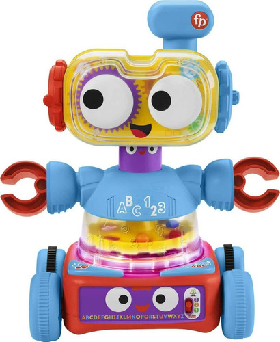 Fisher Price Robot De Aprendizaje 4 En 1 Luces Y Sonidos 