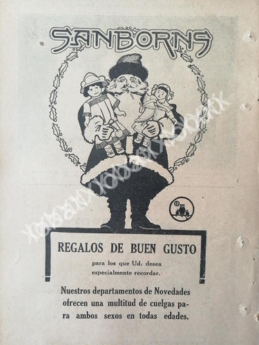 Cartel Retro Tiendas Sanborns 1920 /215