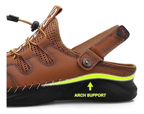 Sandalias For Hombre Con Soporte De Arco Fascitis Plantar Y