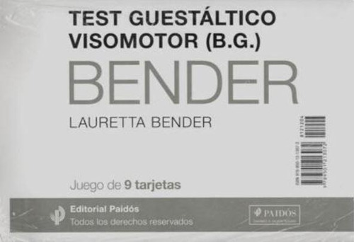 Test Guestaltico Visomotor-juego Tarjeta Bender Nv