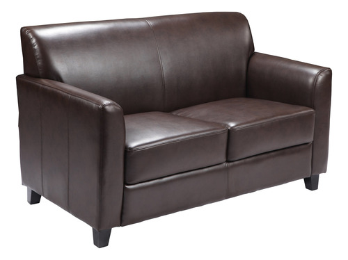 Flash Furniture - Sofá Biplaza De Leathersoft Marrón De L.