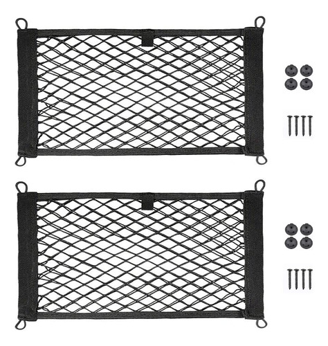 Seepong Paquete De 2 Redes De Carga Grandes Para Maletero, R