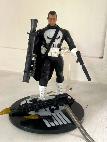 Figura Serie The Punisher El Castigador Metralleta Marvel (Reacondicionado)