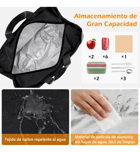 Lonchera Para Hombre Y Mujer Lonchera Termica Impermeable