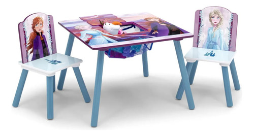 Juego De Mesa Y Sillas Disney Elsa Ana Frozen Ii Tt105 +3