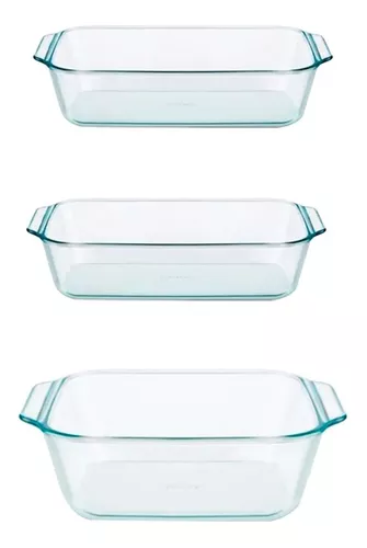 Asadera Fuente Horno Rectangular Vidrio Pyrex - 28 Cm 1.9 Lt