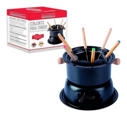 Kit Aparelho Fondue Completo Carne Queijo Chocolate 11 Peças