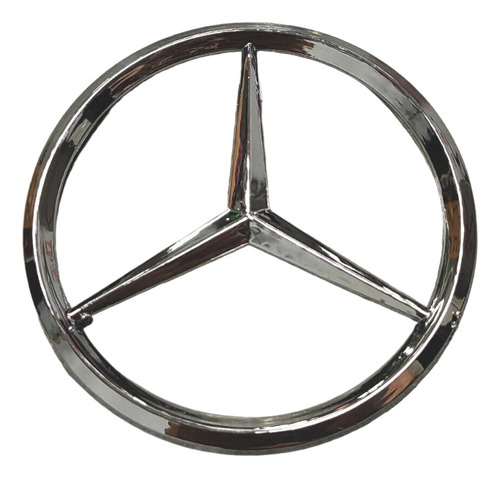 Emblema Mercedes Benz Volante Abs Con Adhesivo 5cm Diametro