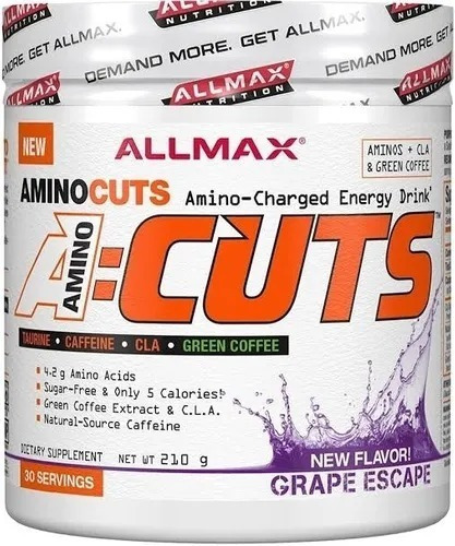 Aminoacido Allmax Amino Cuts 210 Gr 30 Servicios Todo Sabor Sabor Grape