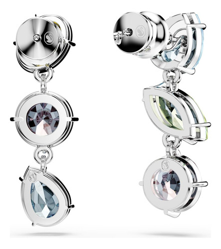 Swaro Pendientes Brincos Gema Drop, Design Assimétrico,