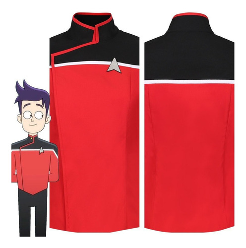 Star Trek Lower Decks Camisa De Hombre Cosplay Uniforme