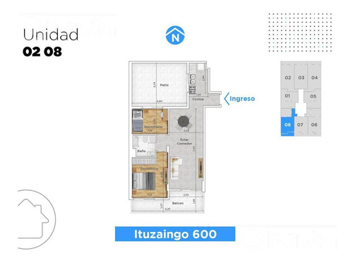 Imagen 2 de 11 de Departamento - Rep.de La Sexta