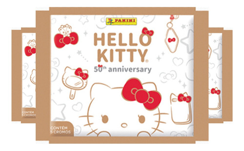 Figuritas Hello Kitty 50° Aniversario - Pack X 5 Sobres