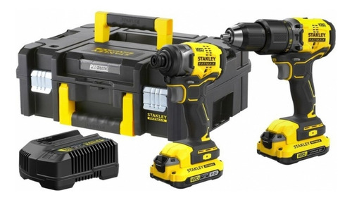 Kit Parafusadeira Impacto + Chave De Impacto 20v 2ah Stanley