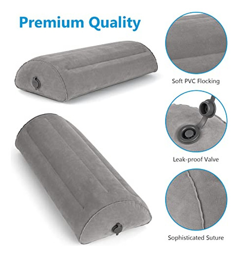 Almohada Inflable Semi Enrollable Para Cama Y Dormir