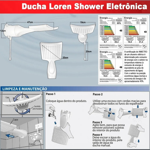 Imagem 4 de 5 de Ducha Lorenzetti Shower Eletrônica Ultra
