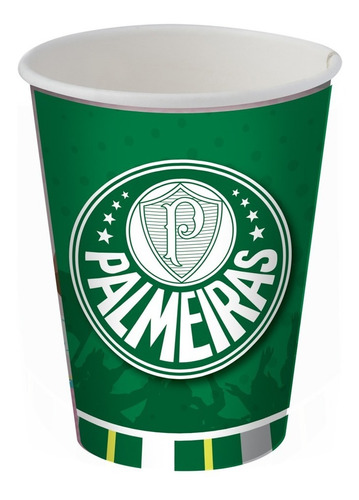 Copo Papel 200ml Palmeiras Festcolor - 8 Unid