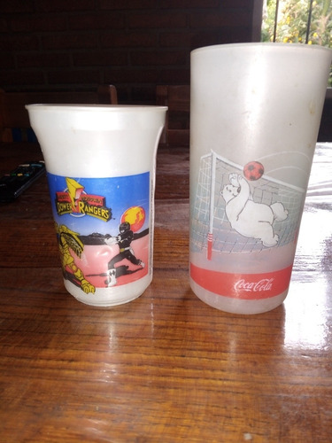 Vasos Retro Power Ranger Y Cocacola Oso Polar !!!