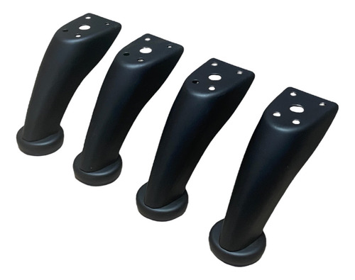 Patas Curvas Negro Mate Para Mueble 4 Piezas